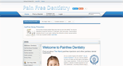 Desktop Screenshot of painfreedentistry.uk.com