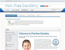 Tablet Screenshot of painfreedentistry.uk.com